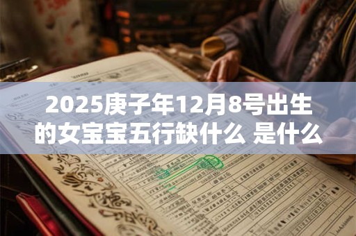 详细阅读:2025庚子年12月8号出生的女宝宝五行缺什么 是什么命 2025庚子年12月8号出生的女宝宝五行缺什么 是什么命