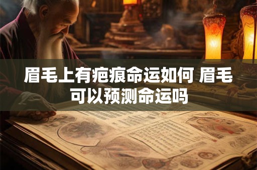 眉毛上有疤痕命运如何 眉毛可以预测命运吗