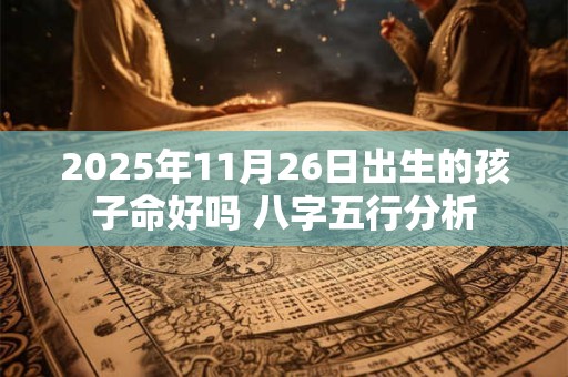 2025年11月26日出生的孩子命好吗 八字五行分析