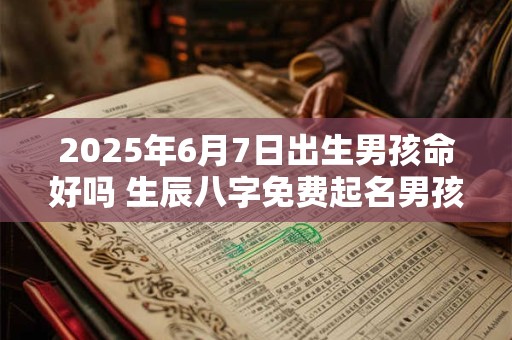 2025年6月7日出生男孩命好吗 生辰八字免费起名男孩