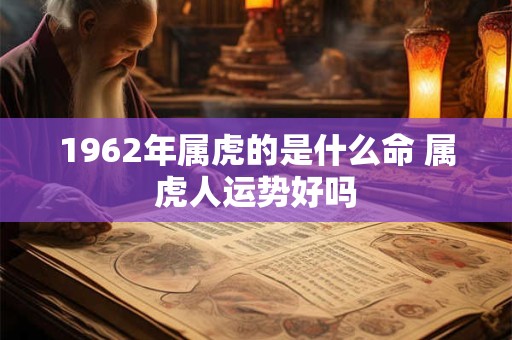 1962年属虎的是什么命 属虎人运势好吗