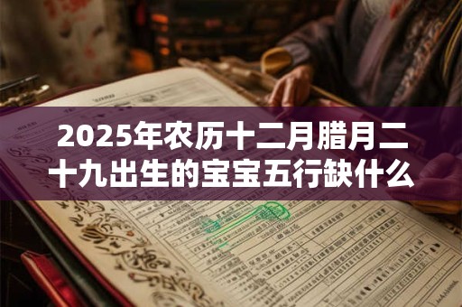 2025年农历十二月腊月二十九出生的宝宝五行缺什么 是什么命