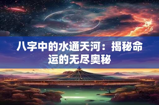 八字中的水通天河:揭秘命运的无尽奥秘 八字中的水通天河:揭秘命运的无尽奥秘
