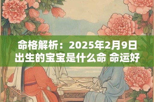 命格解析：2025年2月9日出生的宝宝是什么命 命运好吗八字