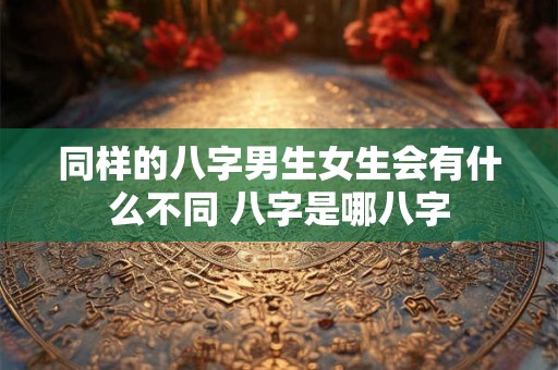 同样的八字男生女生会有什么不同 八字是哪八字 同样的八字男生女生会有什么不同 八字是哪八字