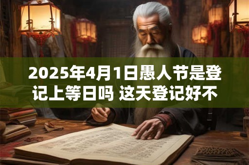 2025年4月1日愚人节是登记上等日吗 这天登记好不好