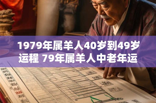 1979年属羊人40岁到49岁运程 79年属羊人中老年运势