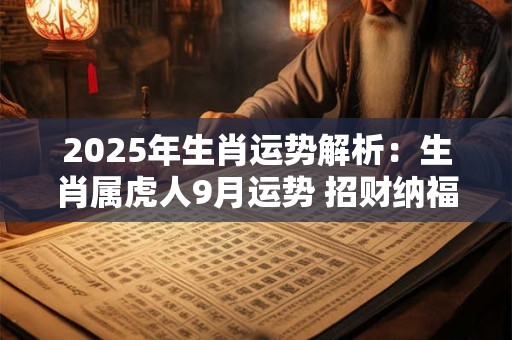 2025年生肖运势解析：生肖属虎人9月运势 招财纳福健康常驻