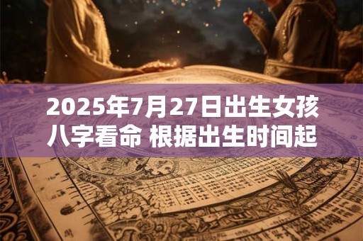 2025年7月27日出生女孩八字看命 根据出生时间起名