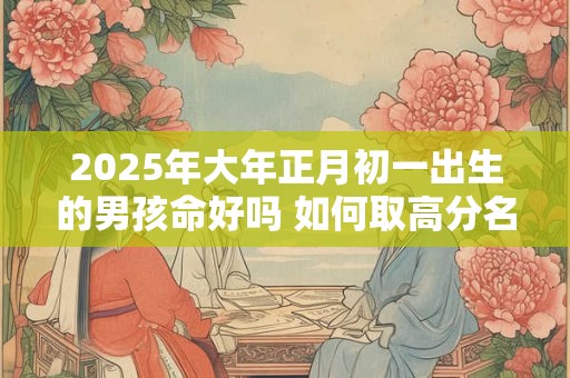 2025年大年正月初一出生的男孩命好吗 如何取高分名字