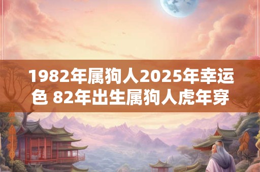 1982年属狗人2025年幸运色 82年出生属狗人虎年穿什么颜色衣服好