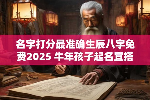 名字打分最准确生辰八字免费2025 牛年孩子起名宜搭配用字