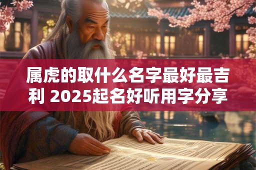 属虎的取什么名字最好最吉利 2025起名好听用字分享