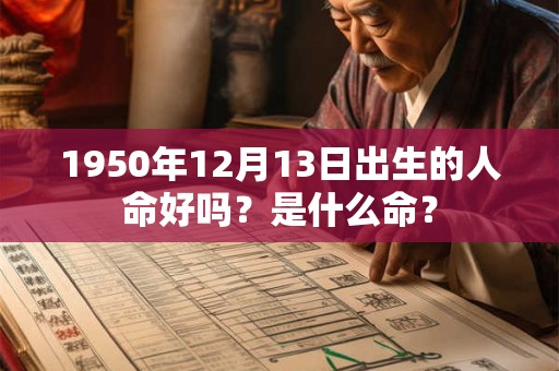 1950年12月13日出生的人命好吗?是什么命? 1950年12月13日出生的人命好吗?是什么命?