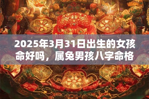 2025年3月31日出生的女孩命好吗，属兔男孩八字命格