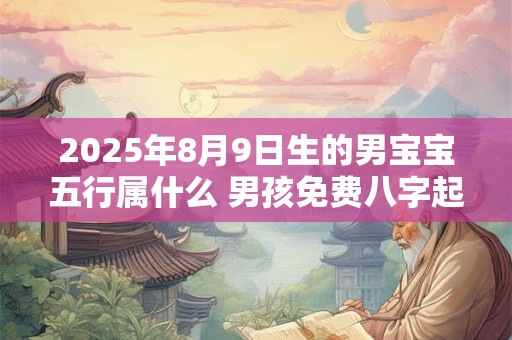2025年8月9日生的男宝宝五行属什么 男孩免费八字起名