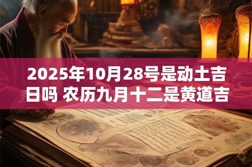 2025年10月28号是动土吉日吗 农历九月十二是黄道吉日吗