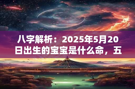 八字解析：2025年5月20日出生的宝宝是什么命，五行缺什么