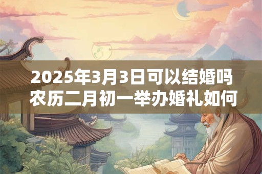 2025年3月3日可以结婚吗 农历二月初一举办婚礼如何