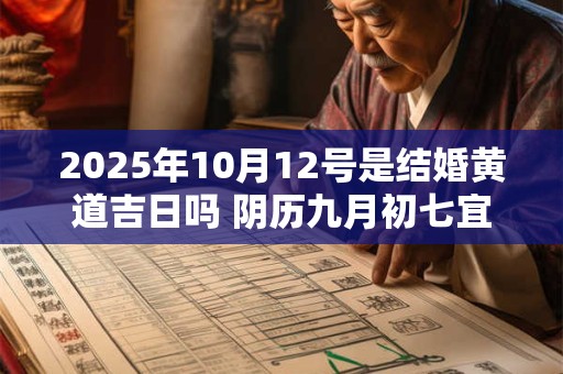 2025年10月12号是结婚黄道吉日吗 阴历九月初七宜嫁娶吗