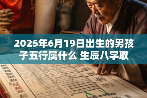 2025年6月19日出生的男孩子五行属什么 生辰八字取名