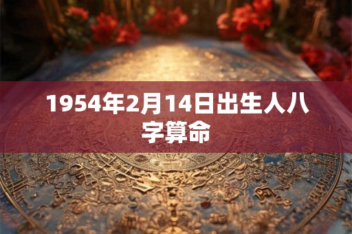 1954年2月14日出生人八字算命 1954年2月14日出生人八字算命