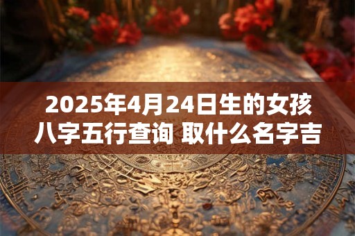 2025年4月24日生的女孩八字五行查询 取什么名字吉利