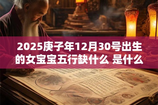2025庚子年12月30号出生的女宝宝五行缺什么 是什么命