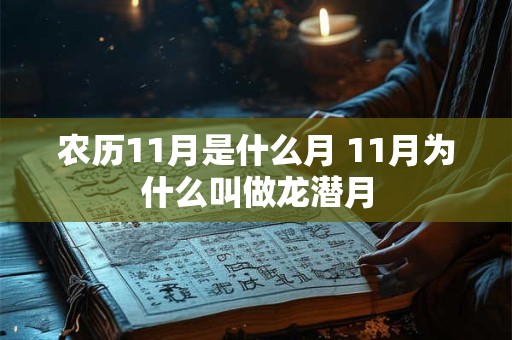 农历11月是什么月 11月为什么叫做龙潜月 农历11月是什么月 11月为什么叫做龙潜月