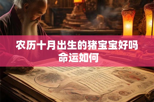 农历十月出生的猪宝宝好吗 命运如何