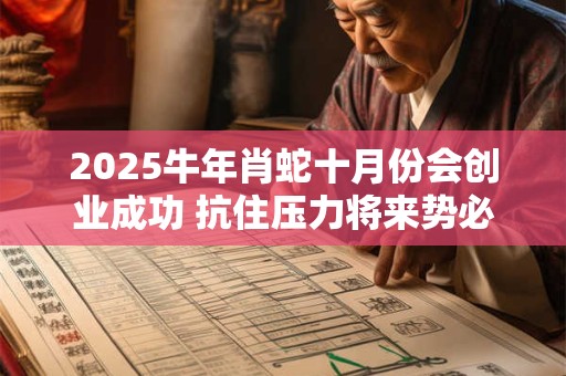 2025牛年肖蛇十月份会创业成功 抗住压力将来势必成功
