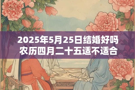 2025年5月25日结婚好吗 农历四月二十五适不适合办酒席