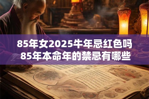 85年女2025牛年忌红色吗 85年本命年的禁忌有哪些
