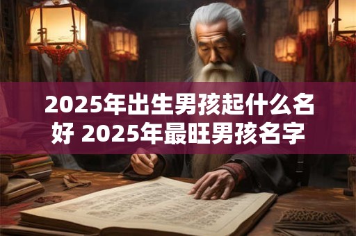 2025年出生男孩起什么名好 2025年最旺男孩名字