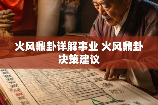 火风鼎卦详解事业 火风鼎卦决策建议