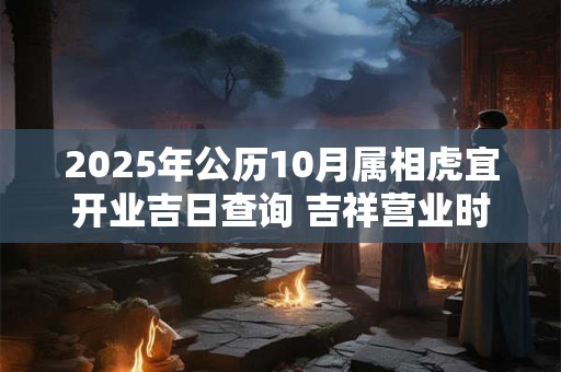 2025年公历10月属相虎宜开业吉日查询 吉祥营业时机
