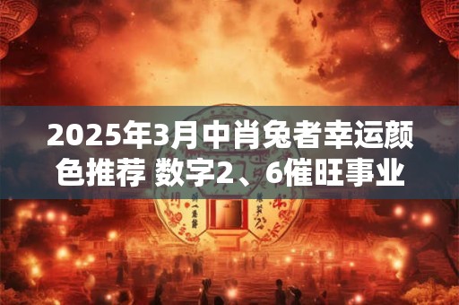 2025年3月中肖兔者幸运颜色推荐 数字2、6催旺事业运