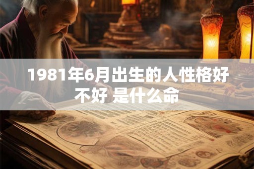 1981年6月出生的人性格好不好 是什么命