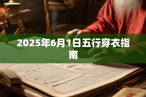 2025年6月1日五行穿衣指南
