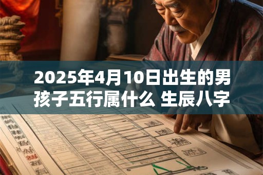 2025年4月10日出生的男孩子五行属什么 生辰八字取名