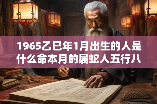 1965乙巳年1月出生的人是什么命本月的属蛇人五行八字查询