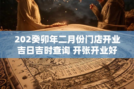 202癸卯年二月份门店开业吉日吉时查询 开张开业好日子