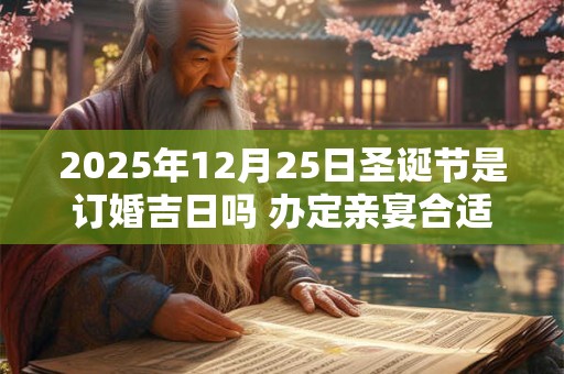 2025年12月25日圣诞节是订婚吉日吗 办定亲宴合适吗