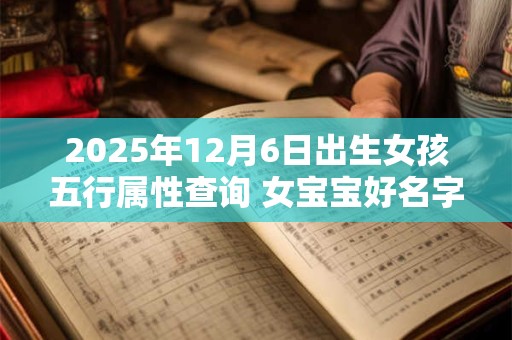 2025年12月6日出生女孩五行属性查询 女宝宝好名字合集