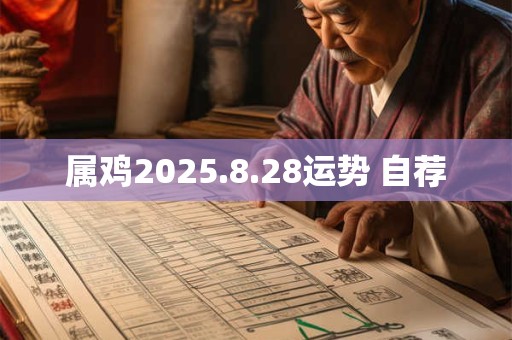 属鸡2025.8.28运势 自荐