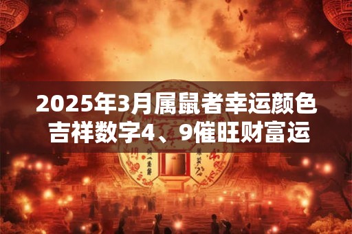 2025年3月属鼠者幸运颜色 吉祥数字4、9催旺财富运势
