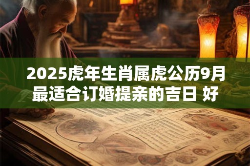 2025虎年生肖属虎公历9月最适合订婚提亲的吉日 好日子查询