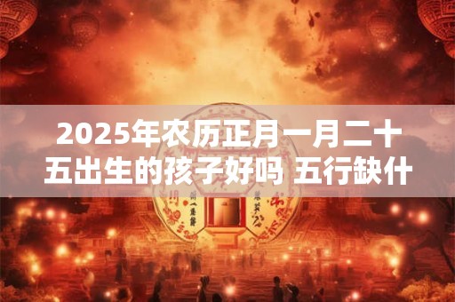 2025年农历正月一月二十五出生的孩子好吗 五行缺什么