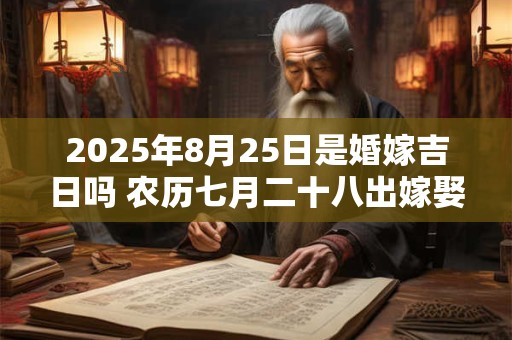 2025年8月25日是婚嫁吉日吗 农历七月二十八出嫁娶妻如何