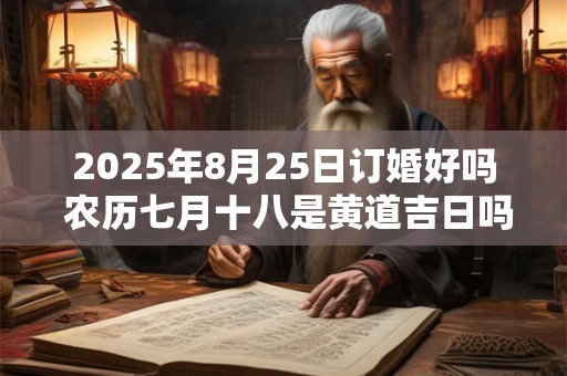 2025年8月25日订婚好吗 农历七月十八是黄道吉日吗